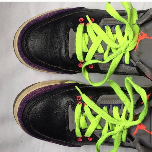 Nike Air Jordan 3 Retro GS Joker Shoes - Picture 8 of 10